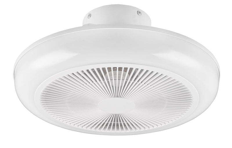 Plafoniera con Ventilatore da Interno a LED Ø46 cm Plastica Bianca-3