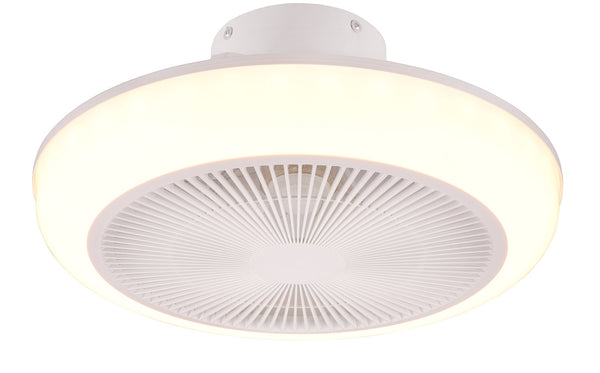 prezzo Plafoniera con Ventilatore da Interno a LED Ø46 cm Plastica Bianca