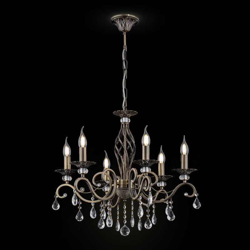 Lampadario Royal Classic in Metallo Grace Ottone-2