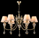 Lampadario Royal Classic in Metallo e Vetro Murano Bronzo-2