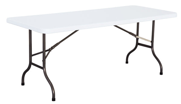 prezzo Feststehender rechteckiger Catering-Tisch 183 x 76 x 74 cm aus weißem Vorghini-Polyethylen
