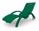 Lettino Chaise Longue da Esterno Giardino Inclinabile con Ruote Arkema Serendipity Verde Scuro-1