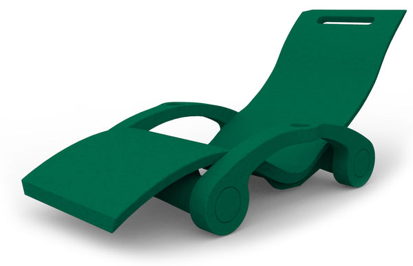 Lettino Chaise Longue Galleggiante da Esterno Giardino Arkema Serendipity Verde-1