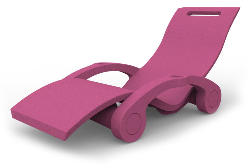 Lettino Chaise Longue Galleggiante da Esterno Giardino Arkema Serendipity Fuxia-1