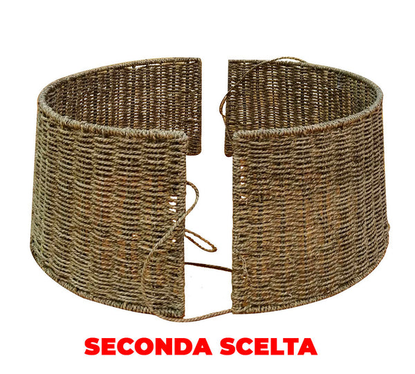 Copri base cordoncino albero natale marrone tondo cm 66x55xh28 Seconda Scelta prezzo