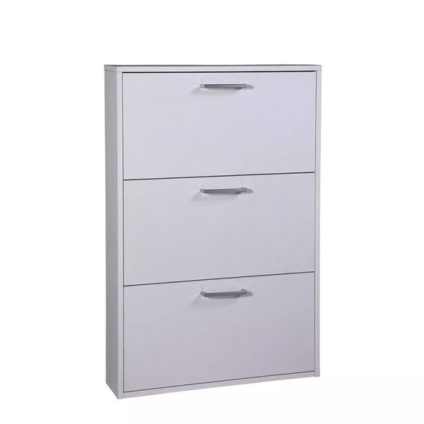 prezzo Scarpiera Salvaspazio 3 Ante 9 Paia 65x15x99,6 cm in Truciolare Nobilitato Bianca