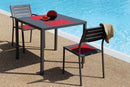 Set 4 Sedie da Giardino 46x58x84 cm in Acciaio RD Italia Dorio Antracite-3