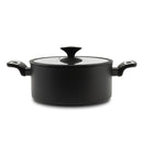 Casseruola 2 Maniglie Ø 24cm Antiaderente Induzione Silex Elegance Black Nero-2