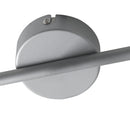 Faretti 2 Luci Spot Orintabili Metallo Silver Lampada Moderna Led 6 watt GU10 Luce Naturale Intec SPOT-COOPER-2-3