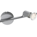 Faretto 4 Luci Spot Moderno Meallo Silver Orientabile Led 12 watt 4000 K Intec SPOT-COOPER-4-3