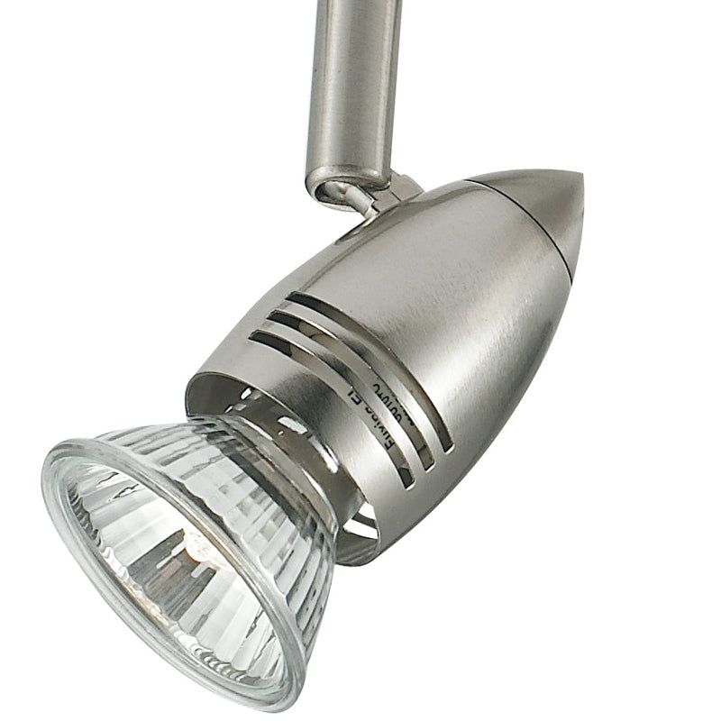 Faretto Due Luci Spot Metallo Nikel Orientabile Moderno Led 6 watt GU10 Luce Calda Intec SPOT-SUNNY-2-2