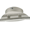 Faretto Due Luci Spot Metallo Nikel Orientabile Moderno Led 6 watt GU10 Luce Calda Intec SPOT-SUNNY-2-3