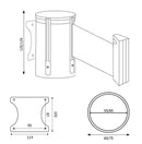 Tendinastro da Parete 3 metri 6x12,5 cm Nastro Arancione-3