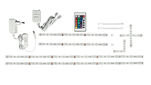 Strip-Kit mit Zubehör und LED-Treiber 15 Watt RGB Natural Dimmable Light Intec STRIP-5050-KIT-RGB sconto