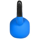 Kettlebell per Allenamento 8 Kg Base Piatta in Metallo e Neoprene Blu-8