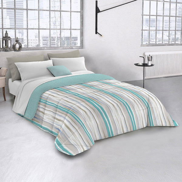 acquista Steppdecke mit vertikalem Aqua-Print