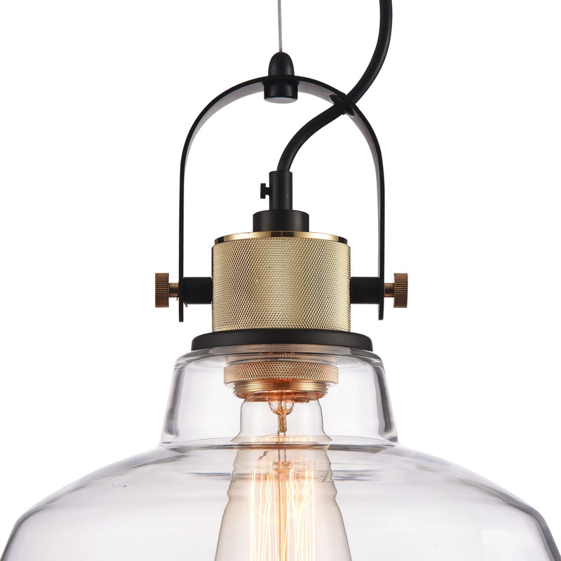 Lampada pendente Pendant in Metallo Irving Nero-5