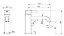 Rubinetto Miscelatore Monocomando Lavabo senza Scarico in Acciaio Inox Satinato Nilo-3