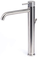 Rubinetto Miscelatore Monocomando Lavabo Alto in Acciaio Inox Maniglia Roccia-1