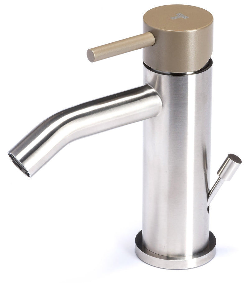 Rubinetto Miscelatore Monocomando Bidet in Acciaio Inox Maniglia Deserto-1