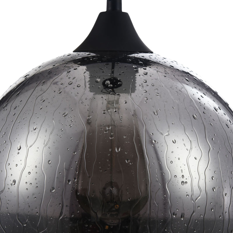 Lampada pendente Pendant in Metallo Bergen Nero-4