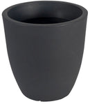 Vaso Alto Ø60x60cm in Polietilene Vanossi Orione Tondo Antracite Nero-1