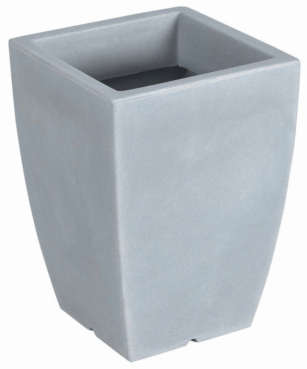 sconto Vase 40x29x29cm aus Polyethylen Vanossi Hydrus Quadro Pietra Serena