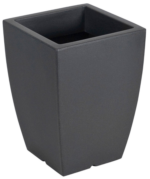 Vase 40x29x29cm aus Polyethylen Vanossi Hydrus Quadro Anthrazitschwarz prezzo