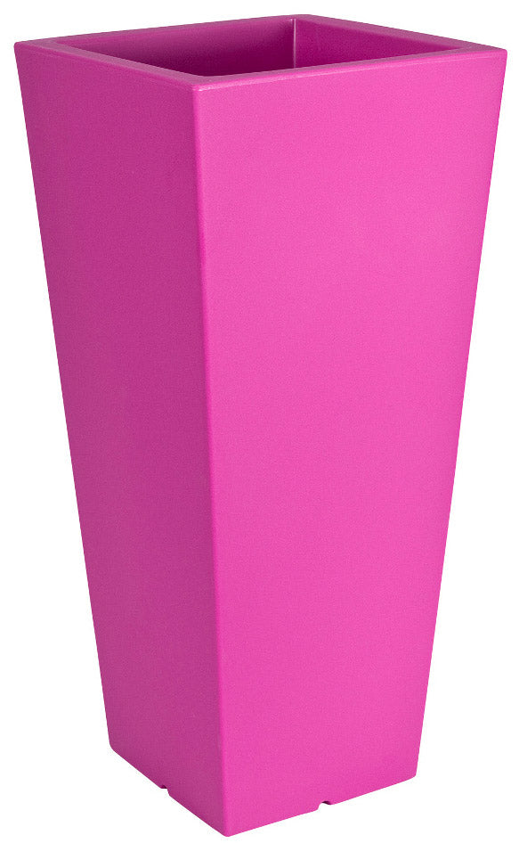 Vaso 39x39x85cm in Polietilene Vanossi Hydrus Lilla-1