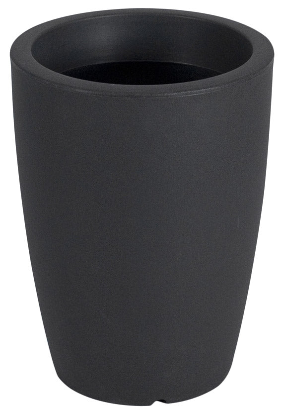 prezzo Ø40x30cm Vase aus Vanossi Hydra Round Anthrazitschwarzem Polyethylen