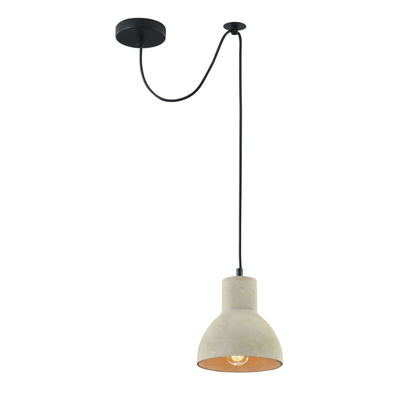 Lampada pendente Loft in Metallo Broni Nero-1