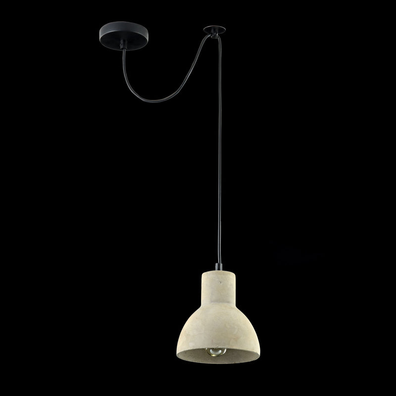 Lampada pendente Loft in Metallo Broni Nero-3