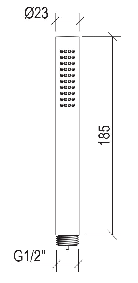 Doccetta Monogetto Acciaio Inox Satinato Tevere-2