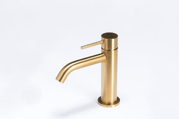 sconto Rubinetto Miscelatore Monocomando Lavabo Oro Tevere