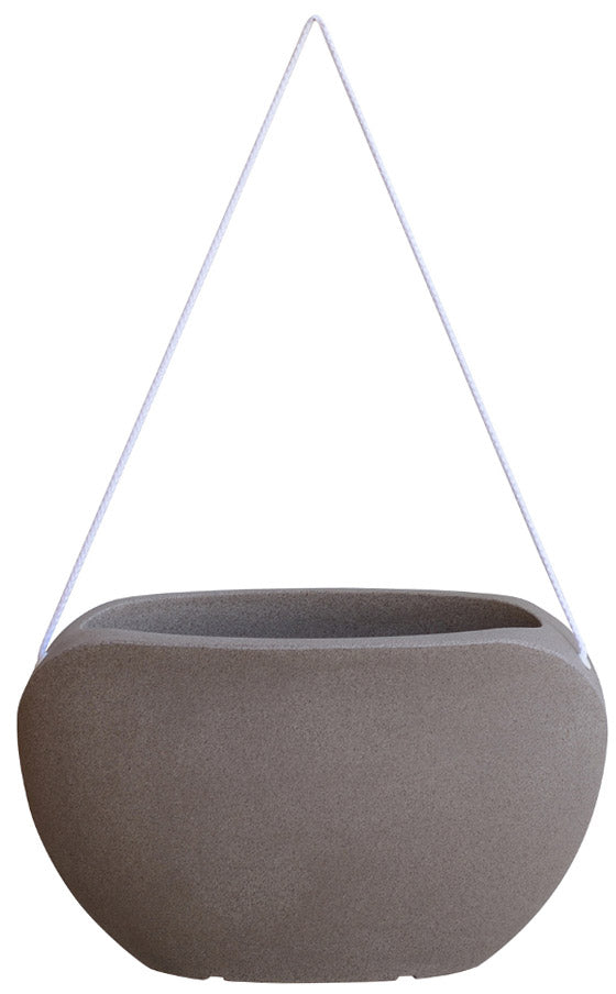 Ovale Vase aus Polyethylen Vanossi Clio Bag Corda Pietra Serena Verschiedene Größen online