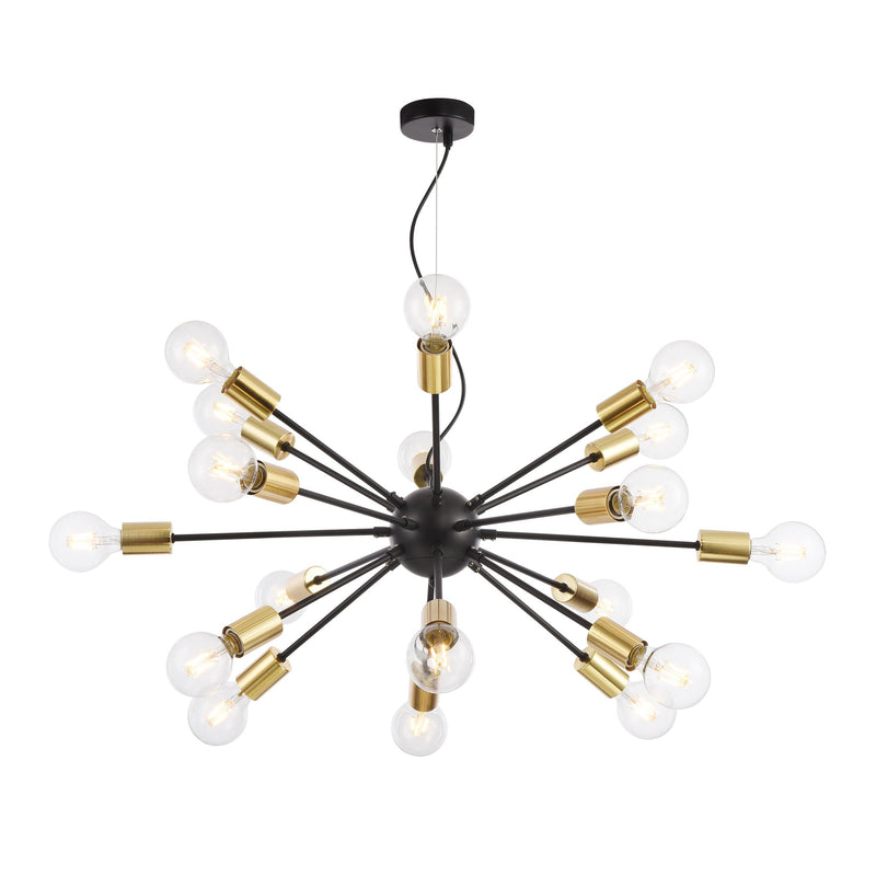 Lampada pendente Loft in Metallo Jackson Nero-1