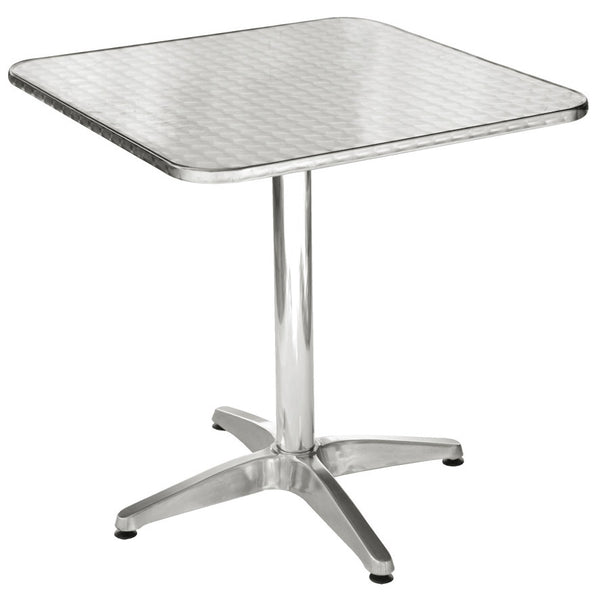 Quadratischer Gartentisch aus Aluminium und Stahl 70x70 cm Vorghini acquista