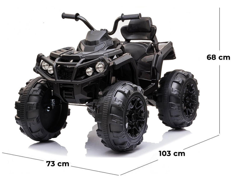 Quad Elettrico per Bambini 12V ATV Nero-5