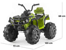 Quad Elettrico per Bambini 12V ATV Verde-5