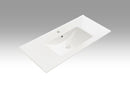 Lavabo Rettangolare da Incasso in Ceramica 101x46,5x2cm TFT Bianco-1