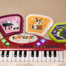 Pianola 32 Tasti  con Sgabello e Microfono Karaoke Mp3 e Registratore  Multicolore-8