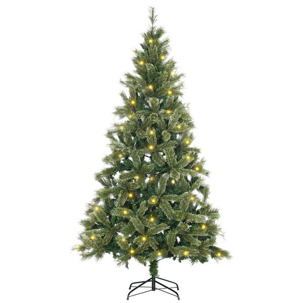 Künstlicher Weihnachtsbaum H210 cm 908 Äste mit 350 grünen LED-Lichtern online