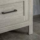 Mobiletto Bagno Salvaspazio 2 Ripiani 1 Cassetto 40x30x89 cm in Legno Grigio-9