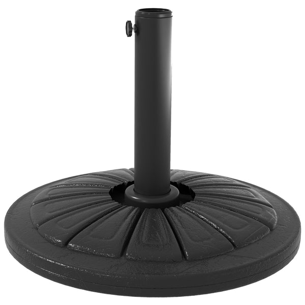 online Base per Ombrellone Rotonda Ø43cm da 13kg  per Pali da 38mm e 48mm  in Cemento Nero