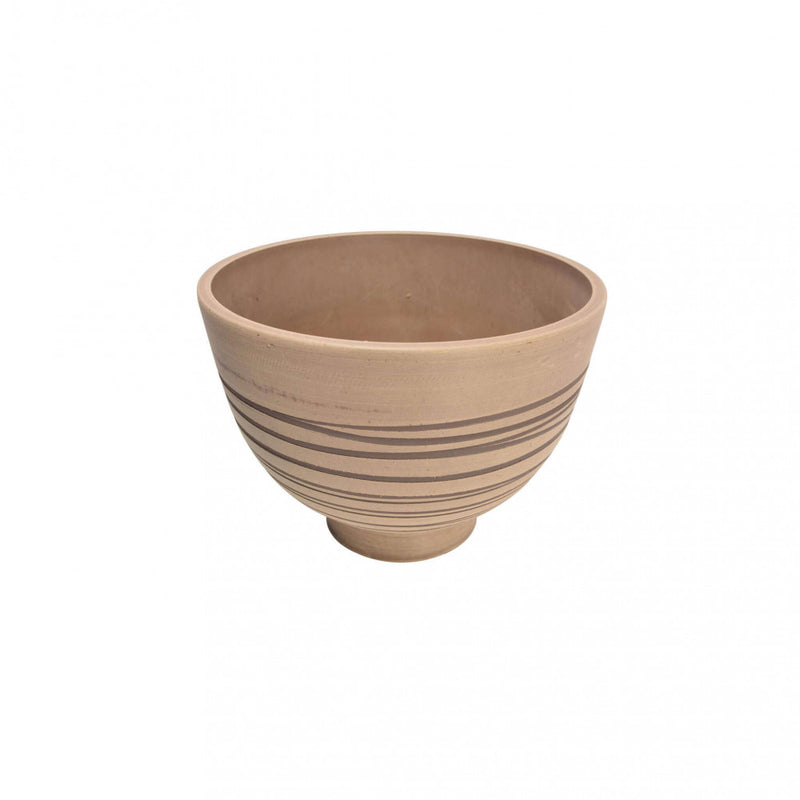 Vaso Medio Narciso Ø39x28 cm in Fibra sintetica Tortora-1