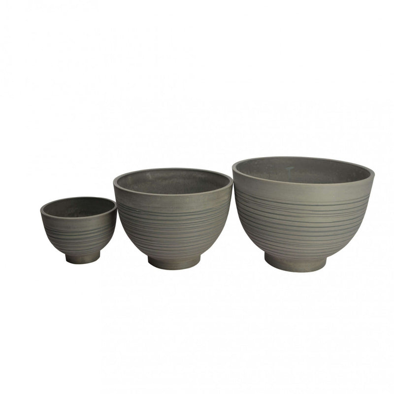 Vaso Grande Narciso Ø45x32 cm in Fibra sintetica Antracite-3