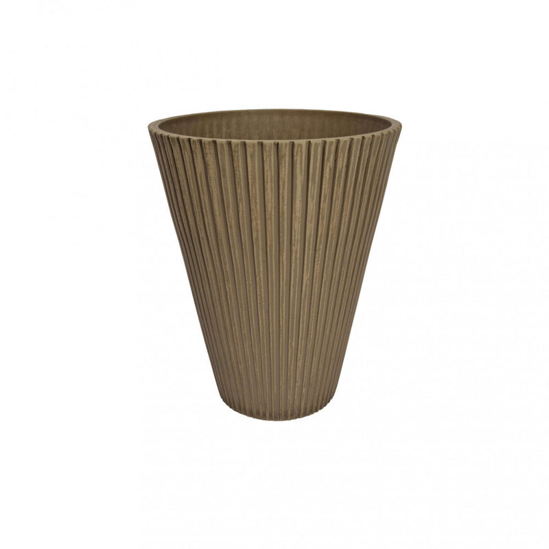 Vaso Medio Iris Ø29x36 cm in Fibra sintetica Tortora-1