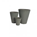 Vaso Grande Iris Ø39x46 cm in Fibra sintetica Antracite-2