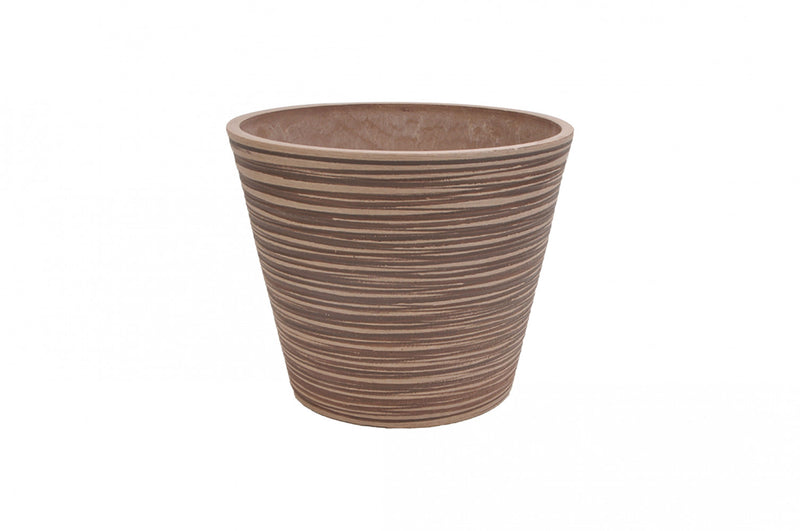 Vaso Medio Camelia Ø35x33 cm in Fibra sintetica Tortora-2