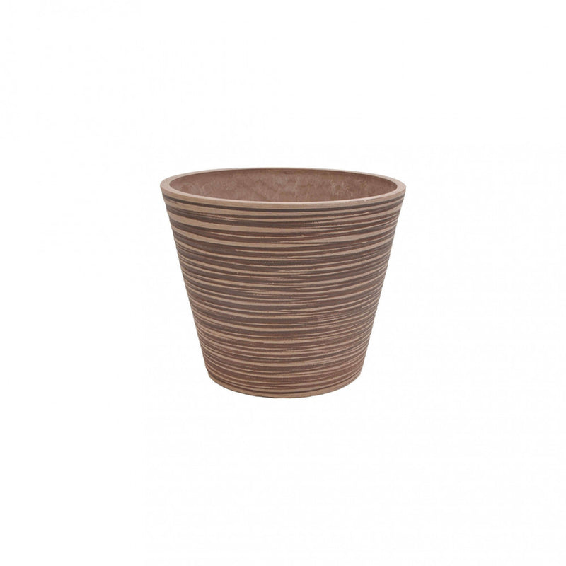 Vaso Grande Camelia Ø41x33,3 cm in Fibra sintetica Tortora-1